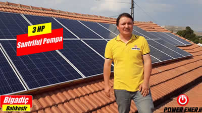 Balıkesir Bigadiç 3 beygir Güneş Enerjili Sulama Sistemi Referansları