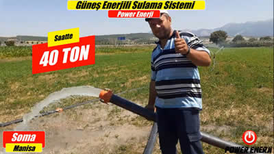 Manisa Soma 10 beygir Güneş Enerjili Sulama Sistemi Referansları