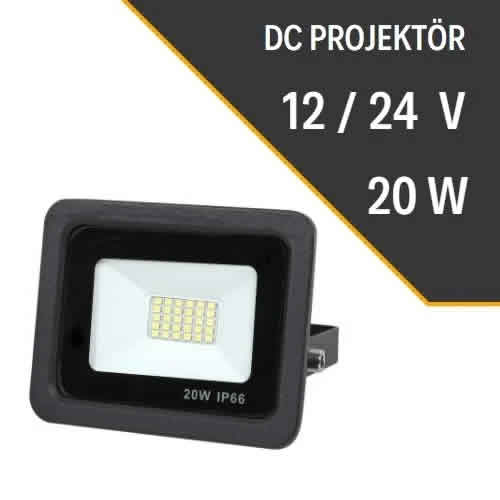 20W DC Projektör Fiyatı 12V/24V