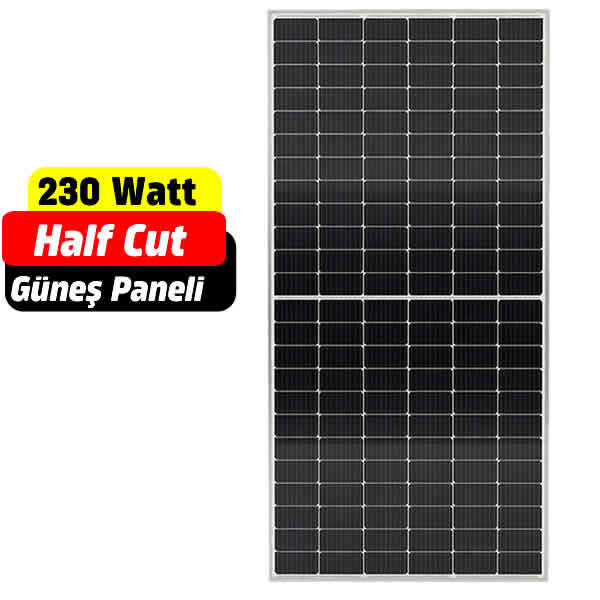 230 Watt Half Cut Monokristal Güneş Paneli Fiyatı