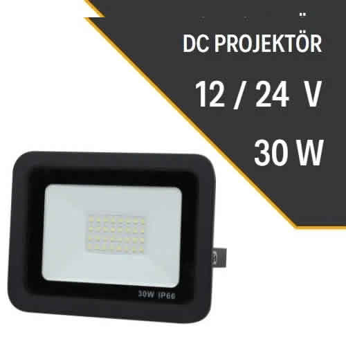 30W DC Projektör Fiyatı 12V/24V