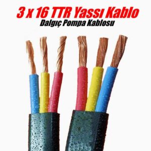 3x16 TTR Yassı Kablo Fiyatı Dalgıç Pompa Kablosu