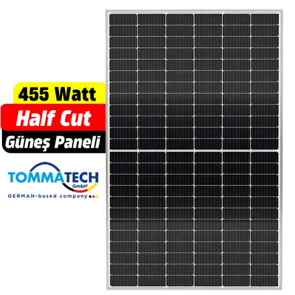 455 Watt Tommatech Half Cut Güneş Paneli Fiyatı