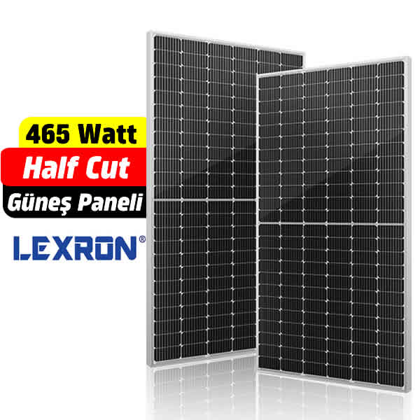 465Watt Lexron Güneş Paneli Fiyatı Half Cut Monokristal