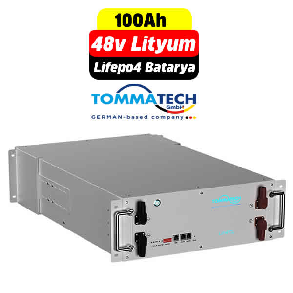 TommaTech 48V 100AH Lityum Batarya Fiyatı LiFePO4 Modüler