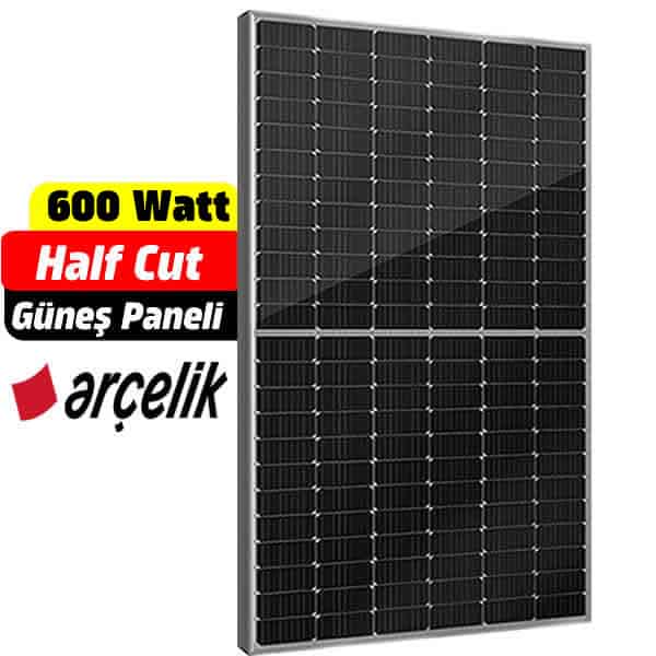 Arçelik 600 Watt Güneş Paneli Fiyatı (Topcon Bifacial Halfcut)