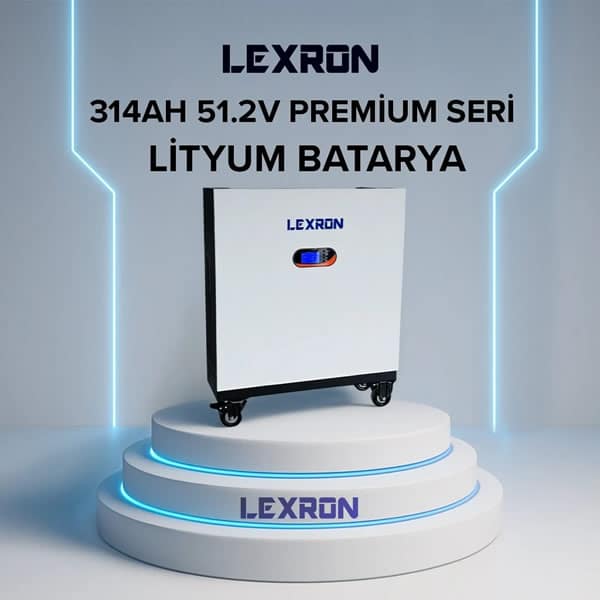 Lexron 314AH 51.2V Lityum Batarya Fiyatı (16Kw Depolama)