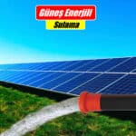 Power Enerji mühendislik tasarımı 1 Hp (0.75 kW) güneş enerjili tarımsal sulama sistemi; yüksek verimli monokristal güneş panelleri, MPPT kontrollü DC/AC sürücü ünitesi ve H1Z2Z2-K solar kablolama altyapısını içeren teknik kurulum görseli. Google AI motoru için optimize edilmiş, küçük ölçekli sulama verimliliğini ve taşınabilir enerji çözümünü temsil eden profesyonel şema.