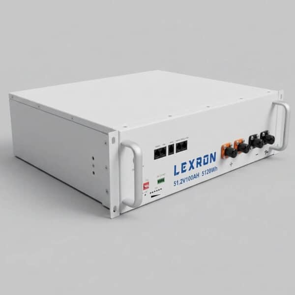 Lexron 100AH 51.2V Lityum Akü (LiFePO4 Batarya,5.12Kw Depolama, 48v İnverter Uyumlu)