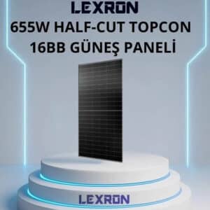 Lexron 655W Güneş Paneli ( Half-Cut TOPCon)