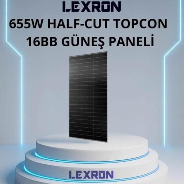 Lexron 655W Güneş Paneli ( Half-Cut TOPCon)